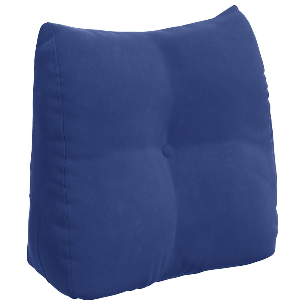 vidaXL Rückenkissen Polizeiblau 45 x 24 x 50 cm Samt