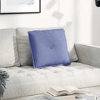 vidaXL Rückenkissen Jeans blau 50 x 19 x 45 cm Stoff