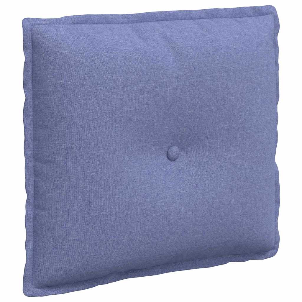 vidaXL Rückenkissen Jeans blau 50 x 19 x 45 cm Stoff