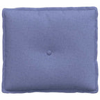 vidaXL Rückenkissen Jeans blau 50 x 19 x 45 cm Stoff