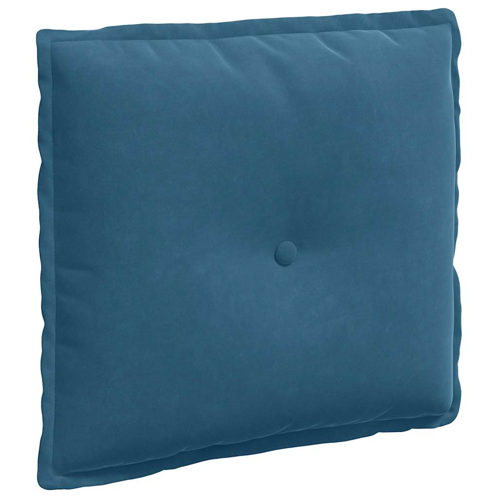 vidaXL Rückenkissen Blau 50 x 45 cm Cordstoff