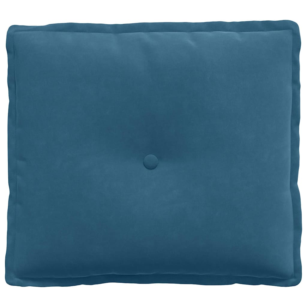 vidaXL Rückenkissen Blau 50 x 45 cm Cordstoff