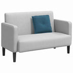vidaXL Rückenkissen Blau 50 x 45 cm Cordstoff