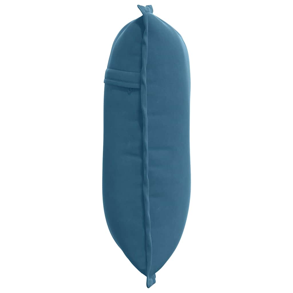 vidaXL Rückenkissen Blau 50 x 45 cm Cordstoff