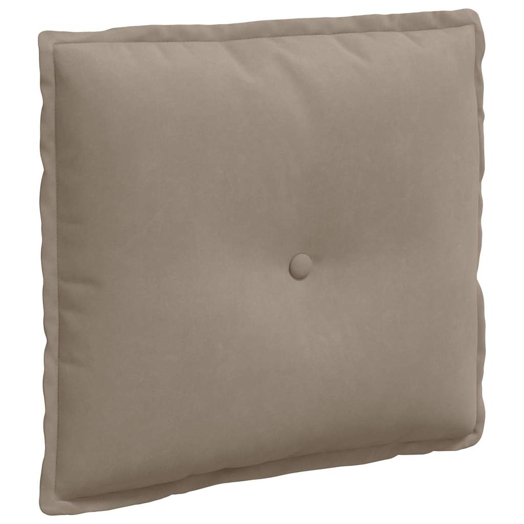 vidaXL Rückenkissen Taupe 50 x 45 cm Mikrofaserstoff
