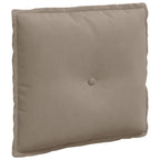 vidaXL Rückenkissen Taupe 50 x 45 cm Mikrofaserstoff