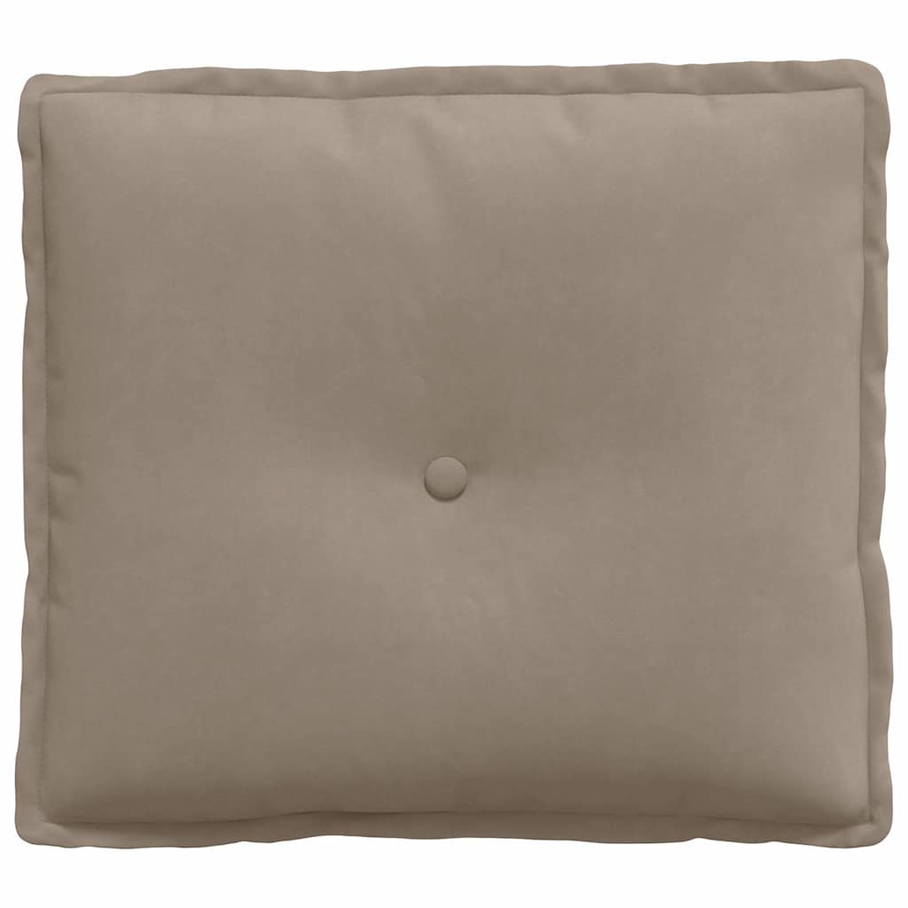 vidaXL Rückenkissen Taupe 50 x 45 cm Mikrofaserstoff