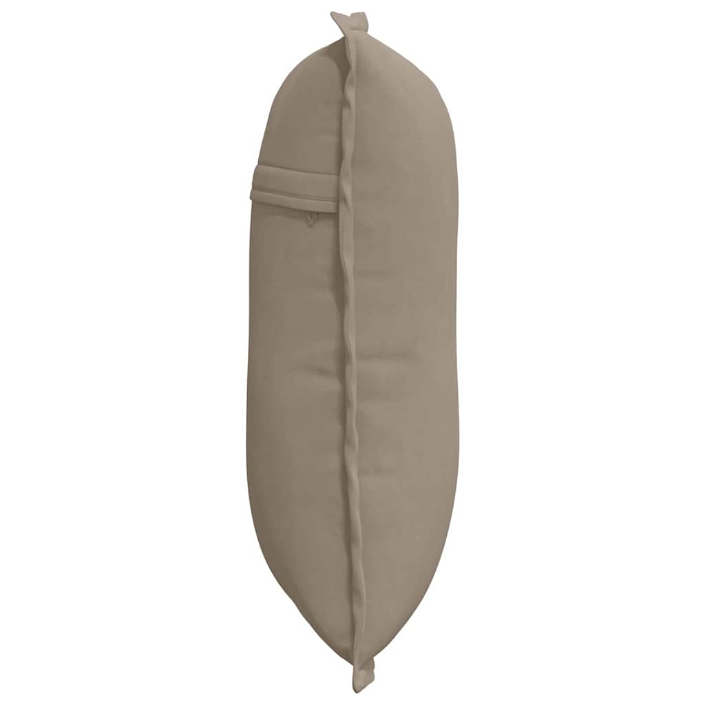 vidaXL Rückenkissen Taupe 50 x 45 cm Mikrofaserstoff