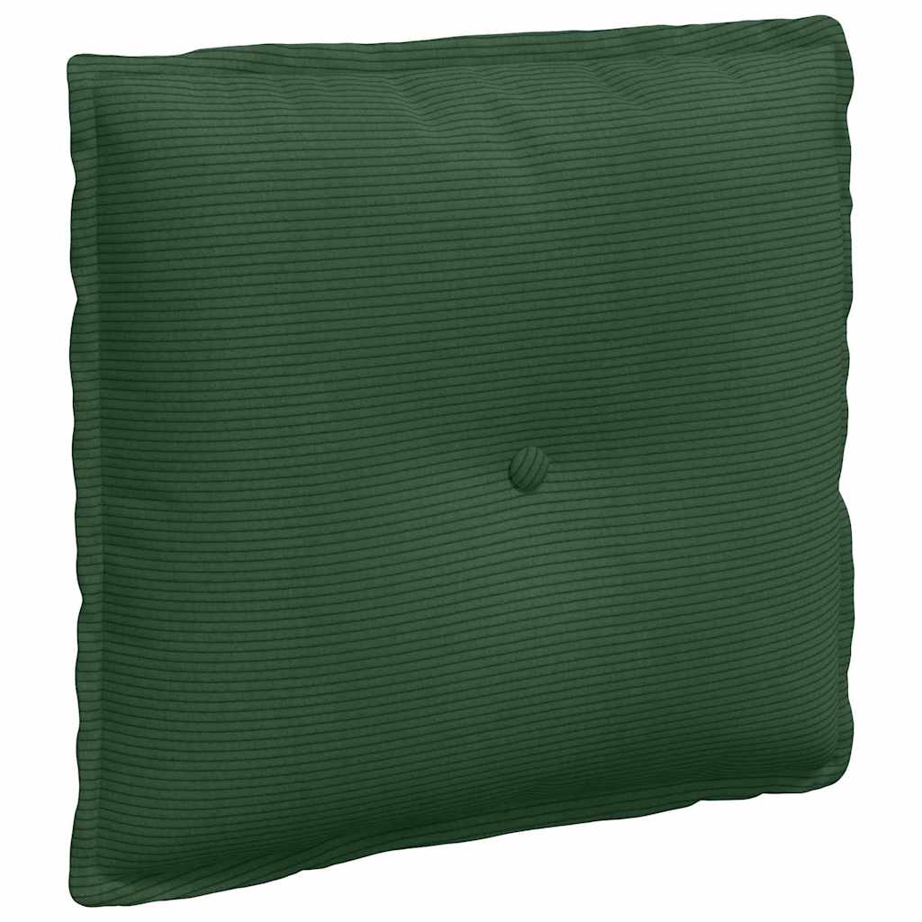 vidaXL Rückenkissen Dschungelgrün 50 x 45 cm Cordstoff