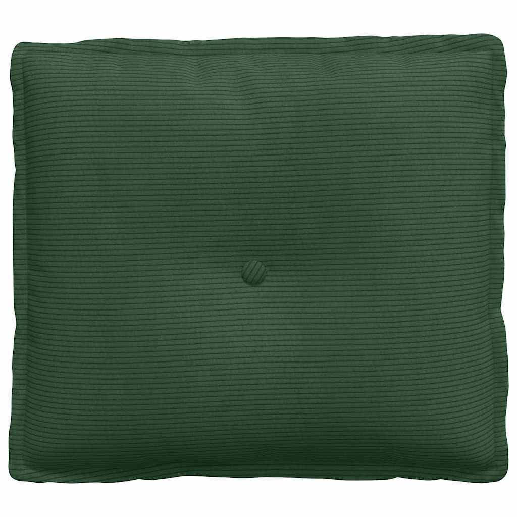 vidaXL Rückenkissen Dschungelgrün 50 x 45 cm Cordstoff