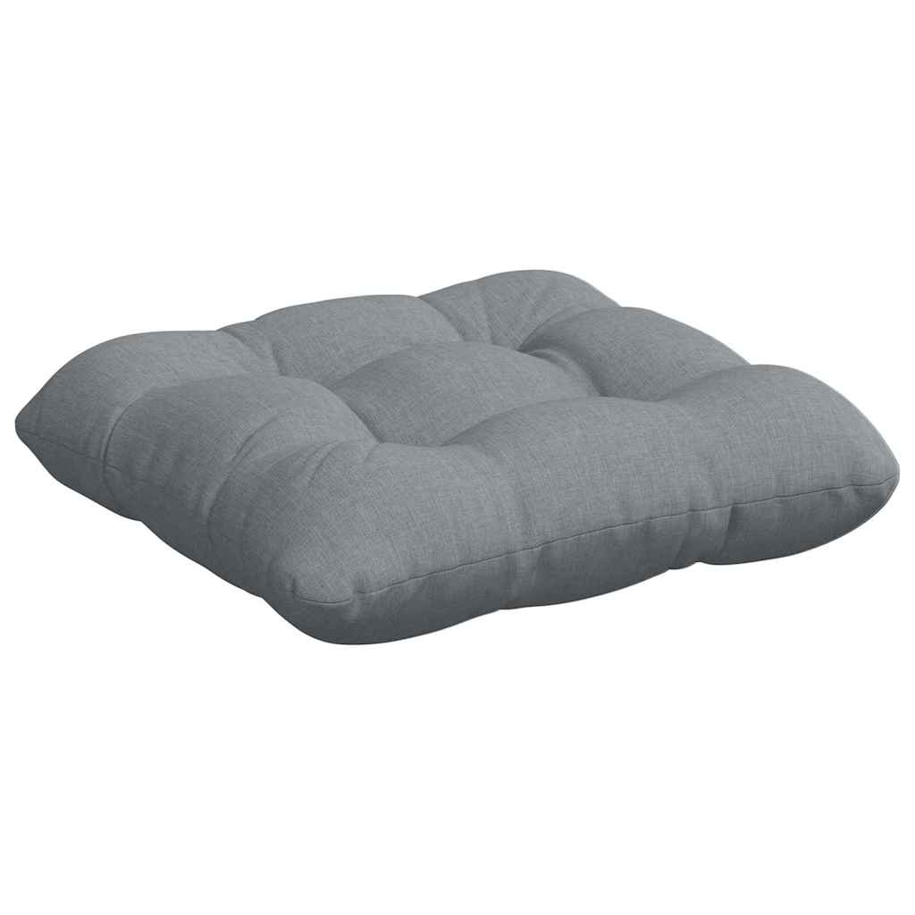 vidaXL Sitzkissen 4 pcs Hellgrau 40 x 40 x 12 cm Stoff