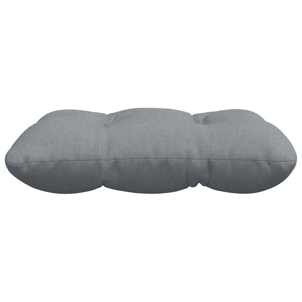 vidaXL Sitzkissen 4 pcs Hellgrau 40 x 40 x 12 cm Stoff