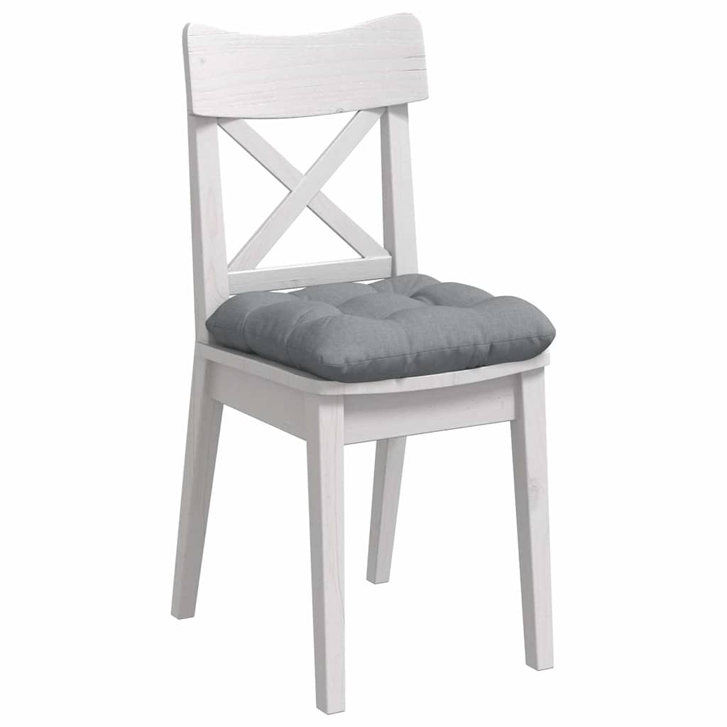 vidaXL Sitzkissen 4 pcs Hellgrau 40 x 40 x 12 cm Stoff