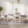 vidaXL Sitzkissen 4 pcs Wolkengrau 40 x 40 x 12 cm Stoff