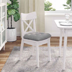 vidaXL Sitzkissen 4 pcs Wolkengrau 40 x 40 x 12 cm Stoff