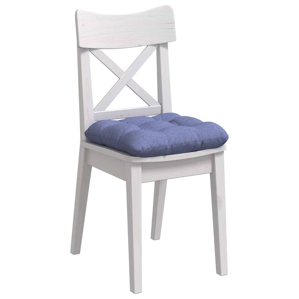 vidaXL Sitzkissen 4 pcs Jeans blau 40 x 40 x 12 cm Stoff