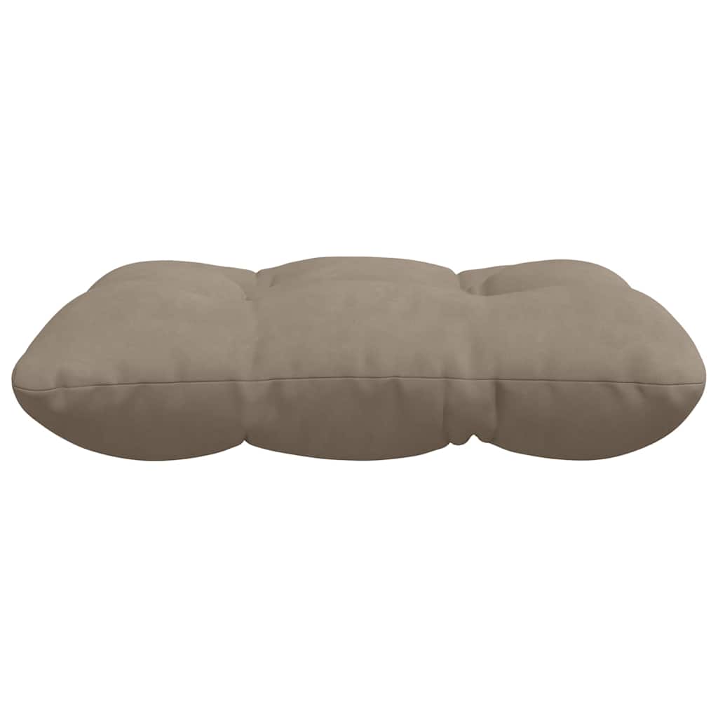 vidaXL Sitzkissen 4 pcs Taupe 40 x 40 cm Mikrofaserstoff