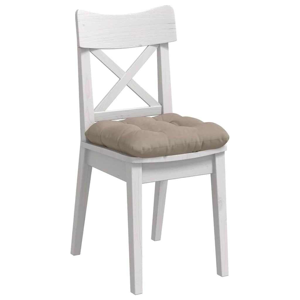 vidaXL Sitzkissen 4 pcs Taupe 40 x 40 cm Mikrofaserstoff