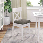 vidaXL Sitzkissen 4 pcs Hellgrau 40 x 40 cm Cordstoff