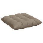 vidaXL Sitzkissen 4 Stück Taupe 40 x 40 x 6 cm Mikrofaser