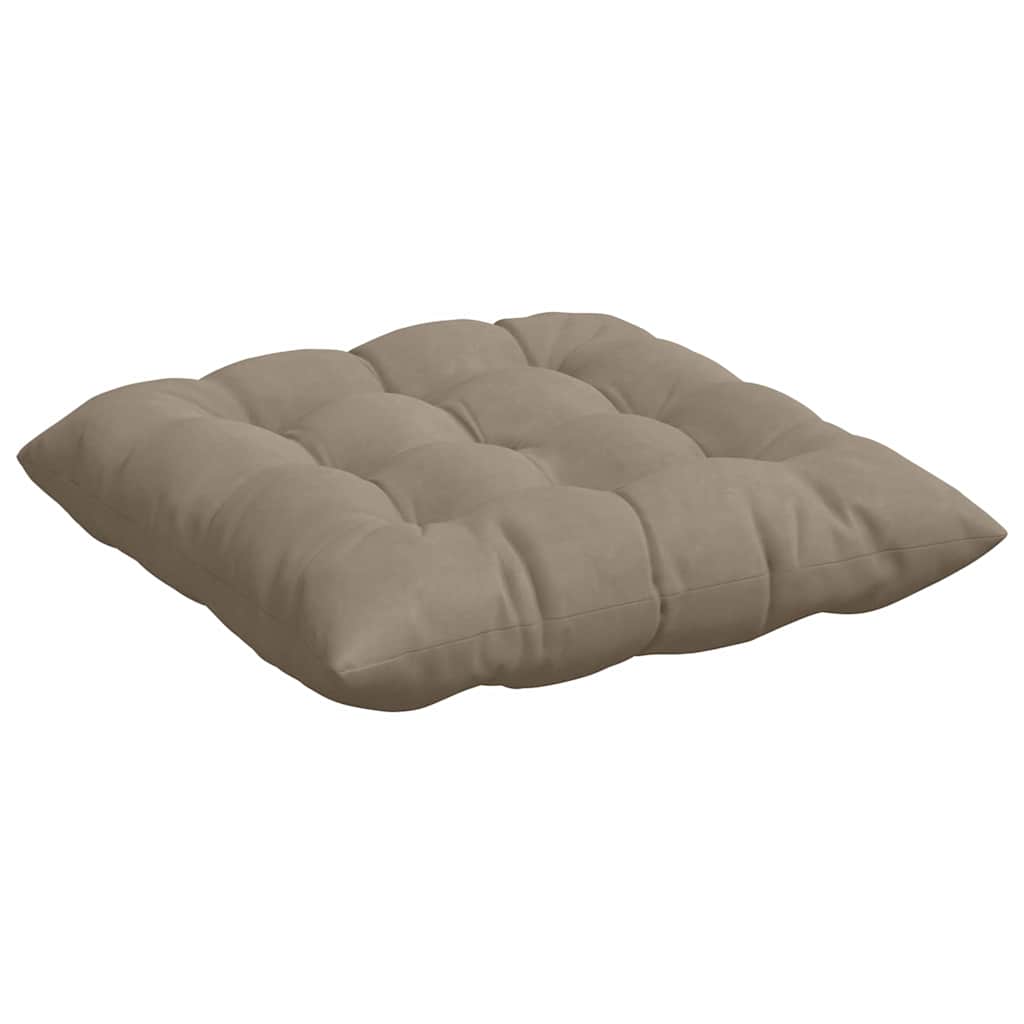 vidaXL Sitzkissen 4 Stück Taupe 40 x 40 x 6 cm Mikrofaser