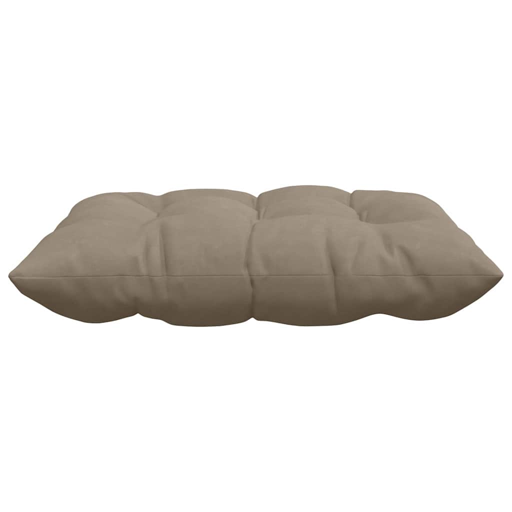 vidaXL Sitzkissen 4 Stück Taupe 40 x 40 x 6 cm Mikrofaser