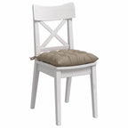 vidaXL Sitzkissen 4 Stück Taupe 40 x 40 x 6 cm Mikrofaser