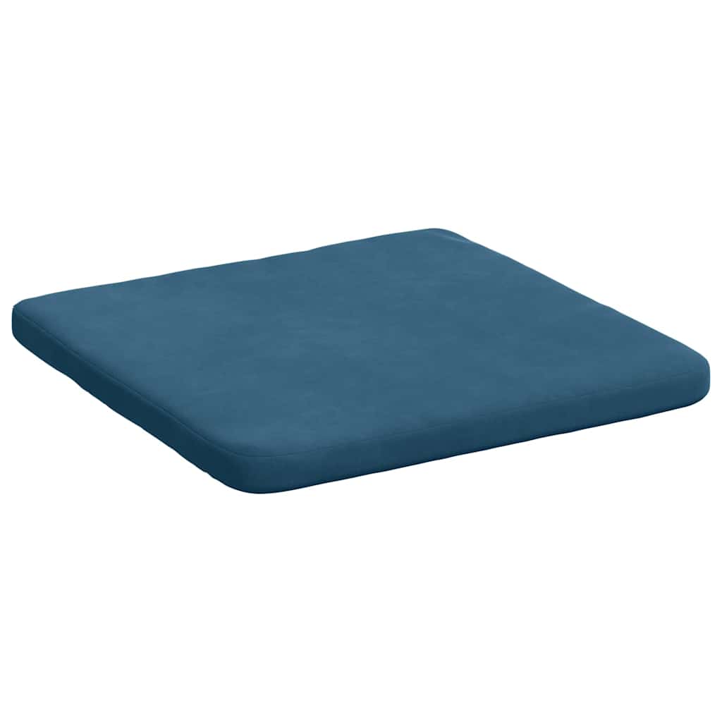 vidaXL Sitzkissen 4 pcs Blau 40 x 40 x 3 cm Samt