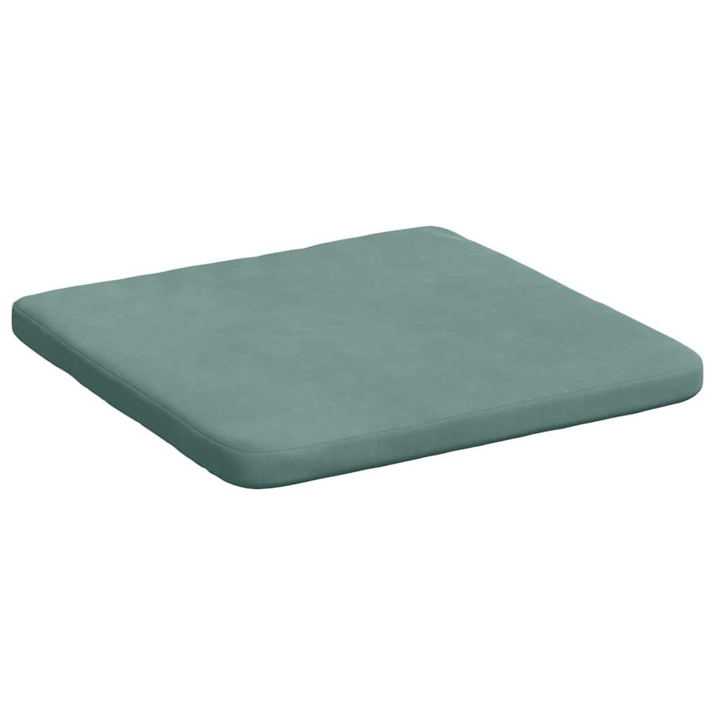 vidaXL Sitzkissen 4 pcs Meergrün 40 x 40 x 3 cm Samt