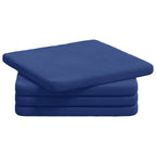 vidaXL Sitzkissen 4 pcs Polizeiblau 40 x 40 x 3 cm Samt