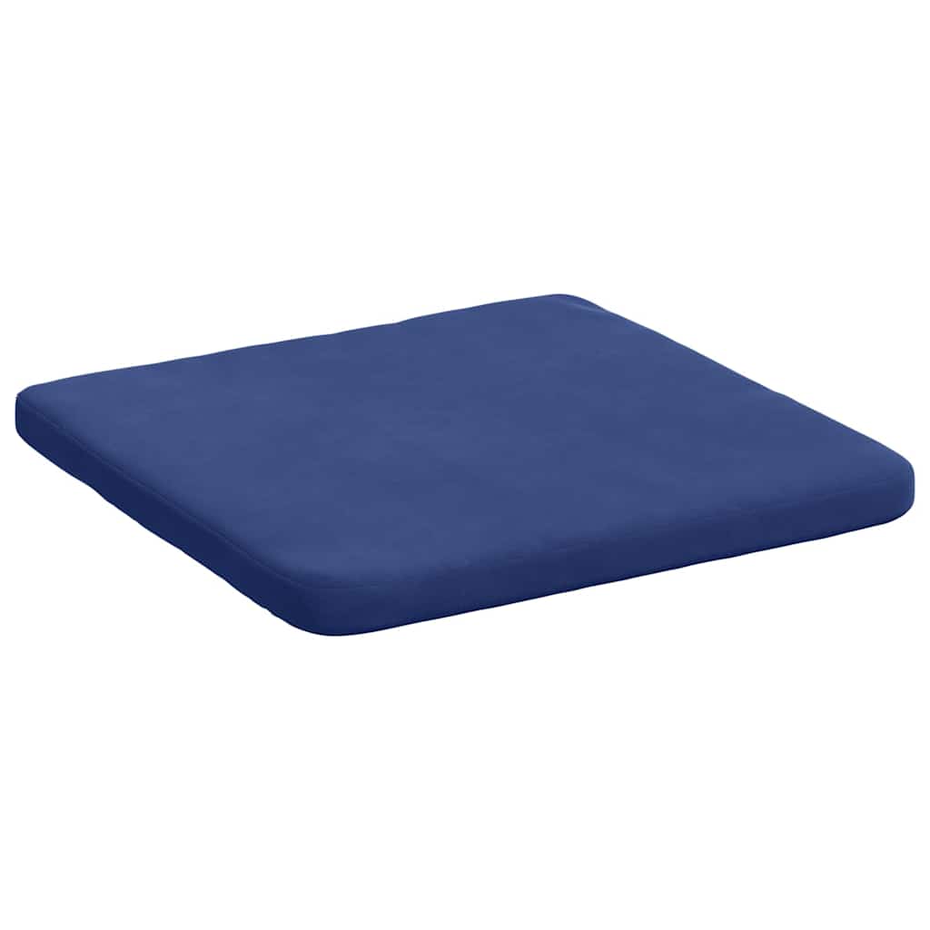 vidaXL Sitzkissen 4 pcs Polizeiblau 40 x 40 x 3 cm Samt