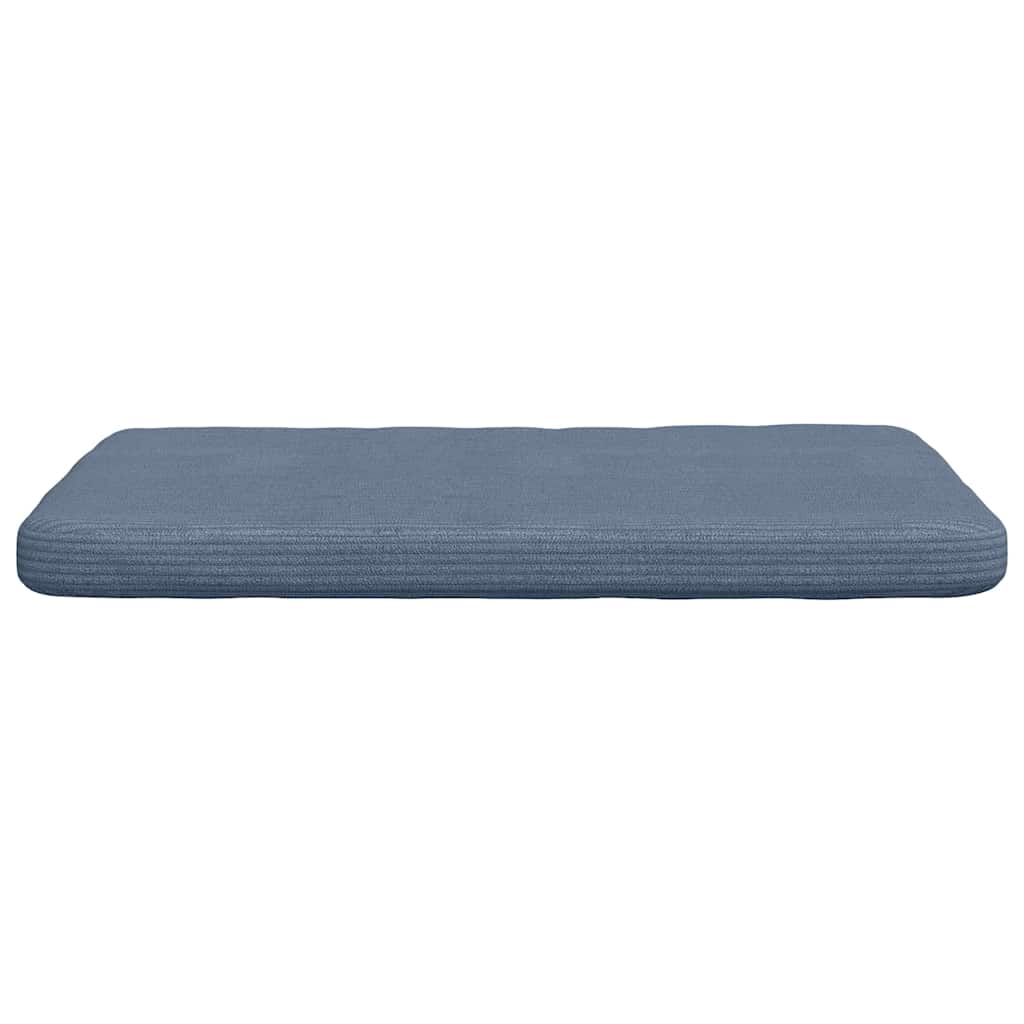 vidaXL Sitzkissen 4 Stück Blau 40 x 40 x 3 cm Cordstoff