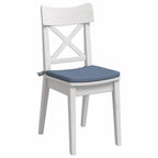 vidaXL Sitzkissen 4 Stück Blau 40 x 40 x 3 cm Cordstoff