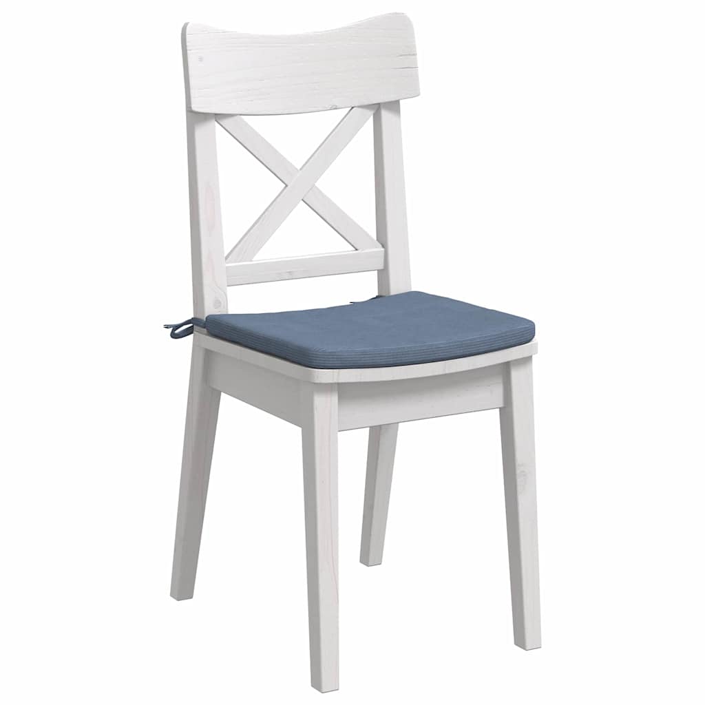 vidaXL Sitzkissen 4 Stück Blau 40 x 40 x 3 cm Cordstoff