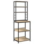 vidaXL Küchenregal Sonoma-Eiche 60 x 40 x 168 cm Holzwerkstoff