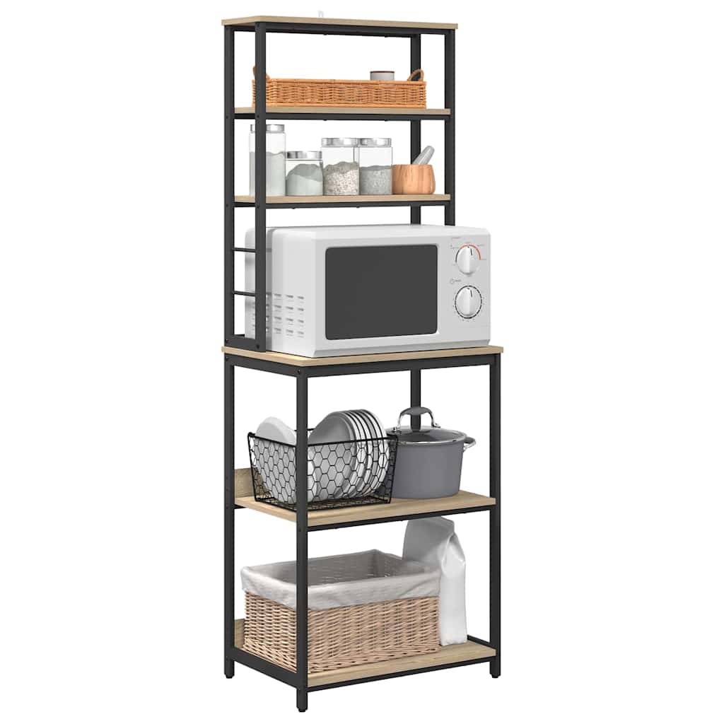 vidaXL Küchenregal Sonoma-Eiche 60 x 40 x 168 cm Holzwerkstoff