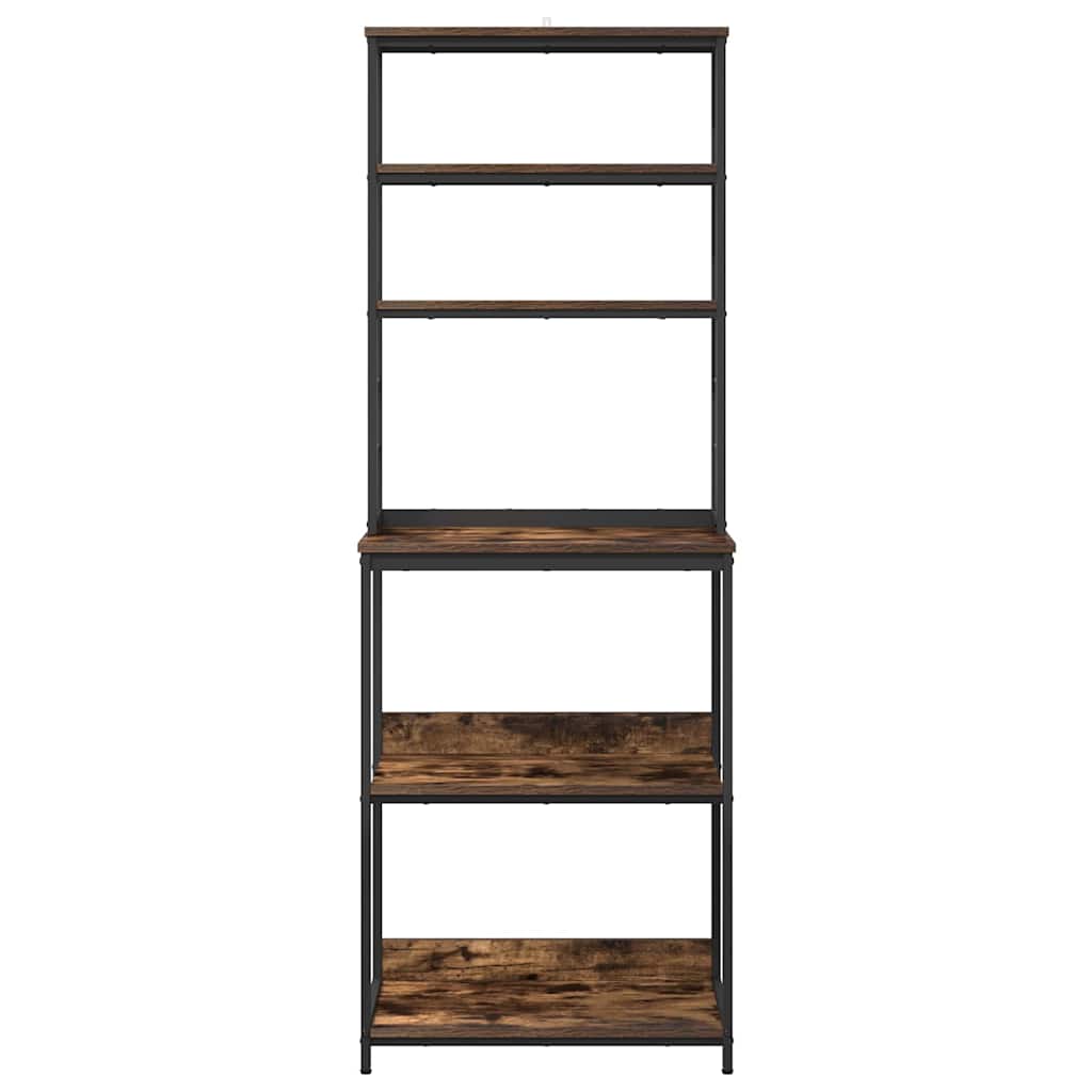 vidaXL Küchenregal Geräucherte Eiche 60 x 40 x 168 cm Holzwerkstoff