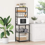 vidaXL Küchenregal Graues Sonoma 60 x 40 x 168 cm Holzwerkstoff