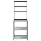 vidaXL Küchenregal Graues Sonoma 60 x 40 x 168 cm Holzwerkstoff