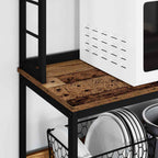 vidaXL Küchenregal Altholz 60 x 40 x 168 cm Holzwerkstoff