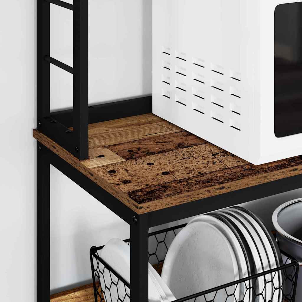 vidaXL Küchenregal Altholz 60 x 40 x 168 cm Holzwerkstoff