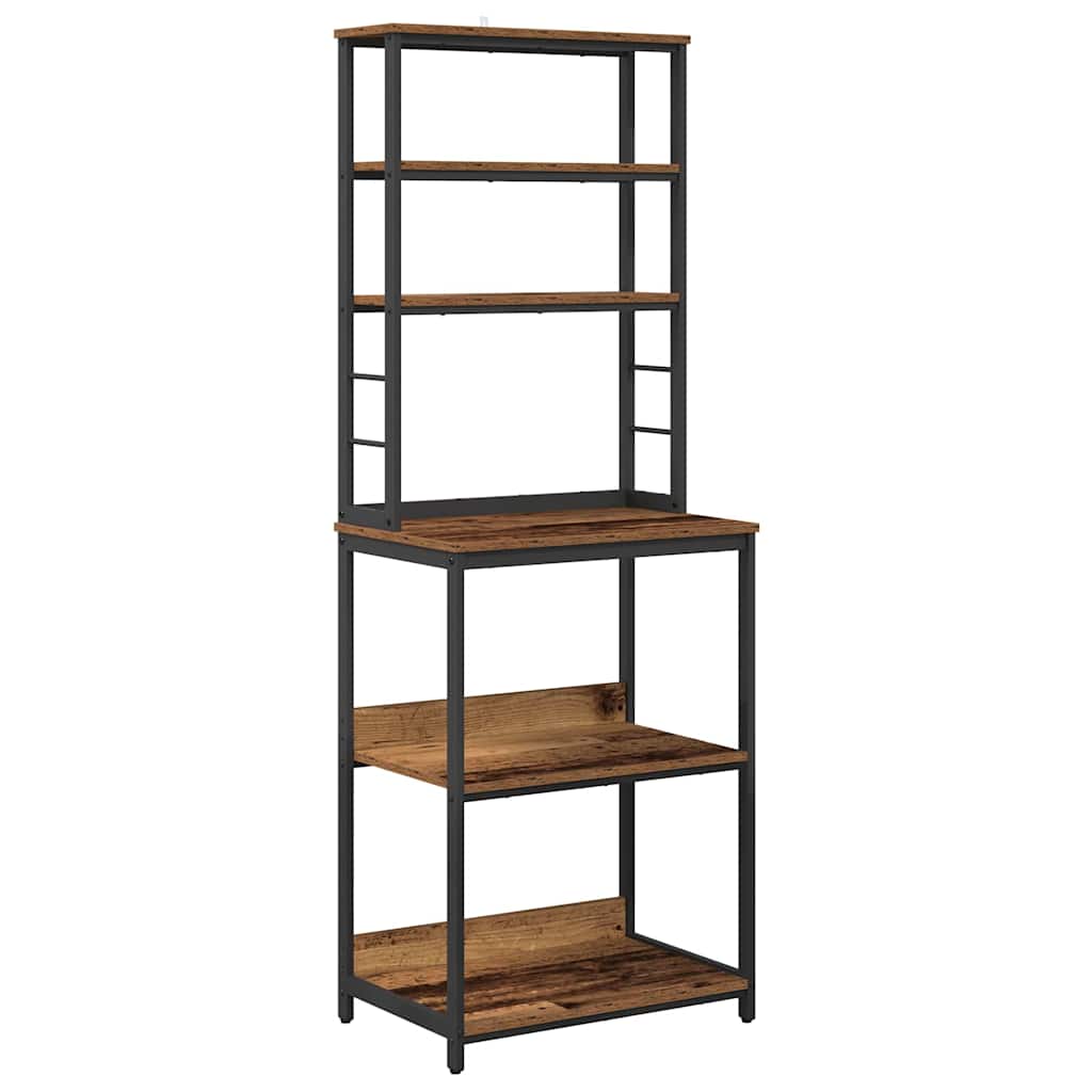 vidaXL Küchenregal Altholz 60 x 40 x 168 cm Holzwerkstoff