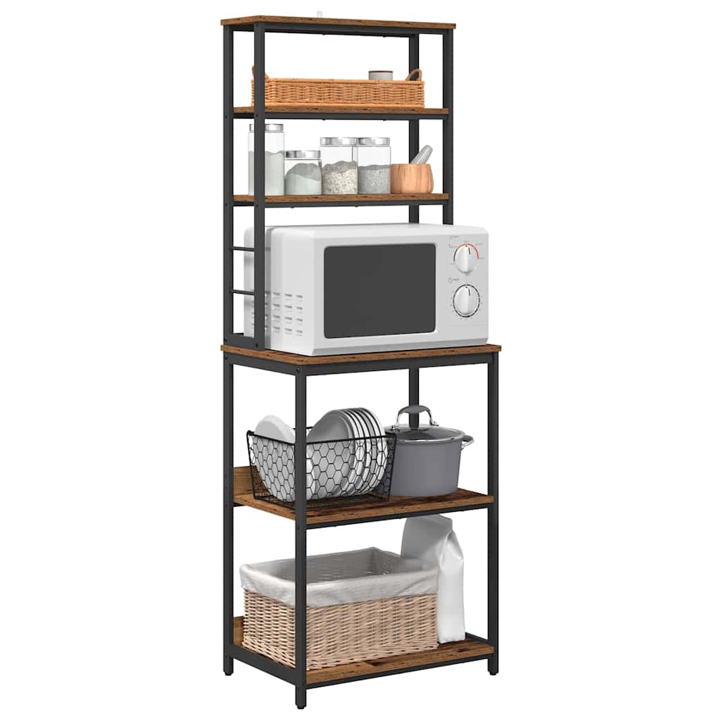 vidaXL Küchenregal Altholz 60 x 40 x 168 cm Holzwerkstoff
