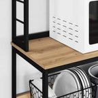 vidaXL Küchenregal Artisan-Eiche 80 x 40 x 168 cm Holzwerkstoff