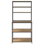vidaXL Küchenregal Artisan-Eiche 80 x 40 x 168 cm Holzwerkstoff
