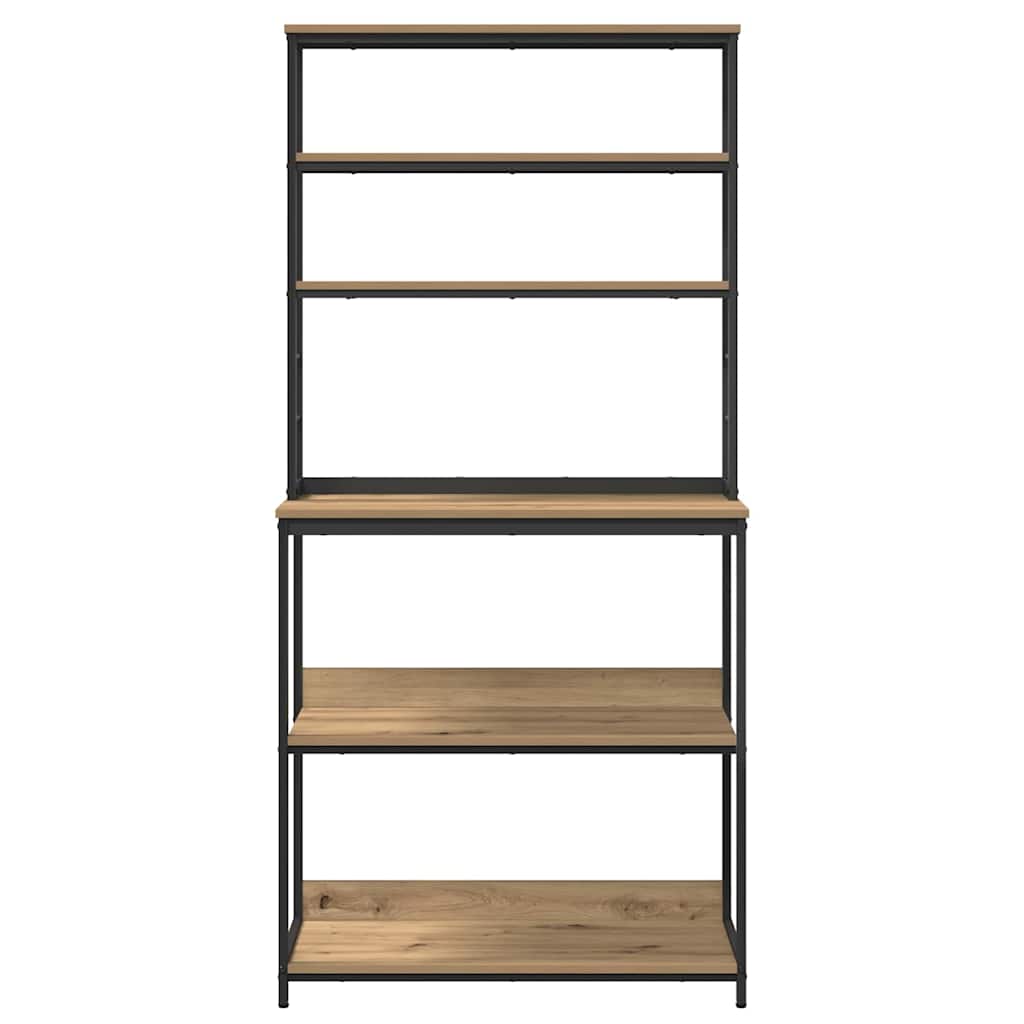 vidaXL Küchenregal Artisan-Eiche 80 x 40 x 168 cm Holzwerkstoff