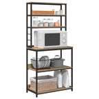 vidaXL Küchenregal Artisan-Eiche 80 x 40 x 168 cm Holzwerkstoff