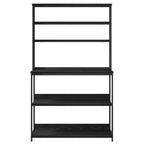 vidaXL Küchenregal Schwarz Eichen-Optik 100 x 40 x 168 cm