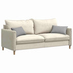 vidaXL Sofakissen 2 pcs Wolkengrau 50 x 30 cm Stoff
