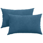 vidaXL Sofakissen 2 Stück Blau 50 x 30 cm Cordstoff